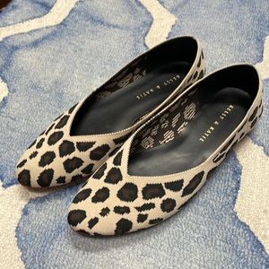 Leopard print flats